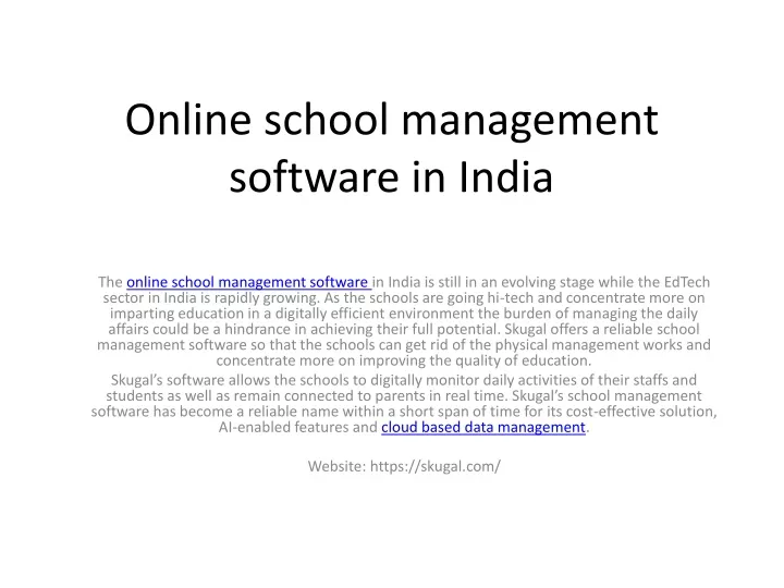online school management software in india