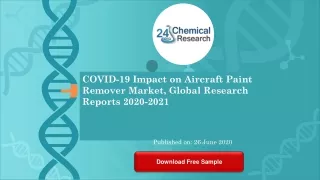COVID 19 Impact on Aircraft Paint Remover Market, Global Research Reports 2020 2021