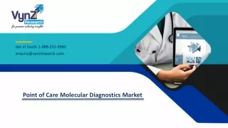 Global Point of Care Molecular Diagnostics Market – Analysis and Forecast (2018-2024)