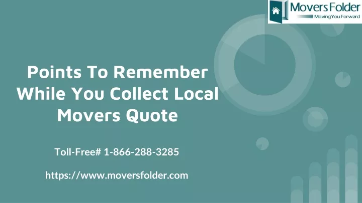 points to remember while you collect local movers quote