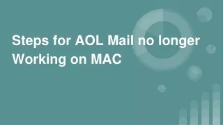 Steps for AOL Mail no longer Working on MAC