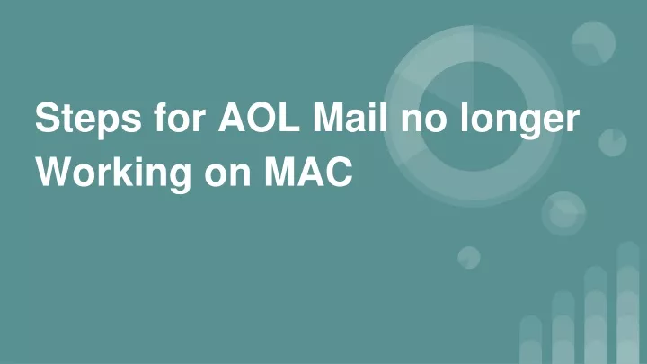 steps for aol mail no longer working on mac