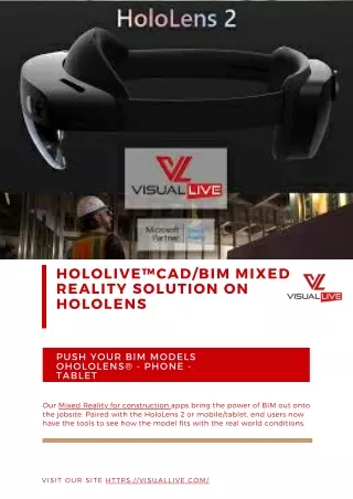 HoloLive™ CAD/BIM Mixed Reality Solution on HoloLens