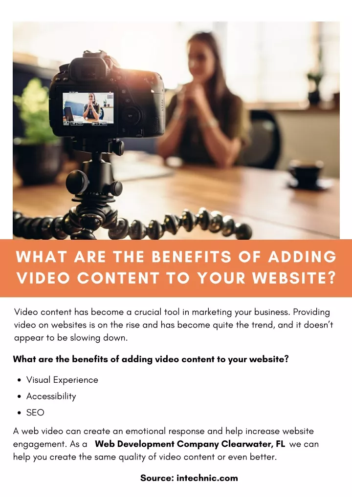 what are the benefits of adding video content