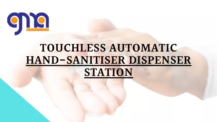touchless automatic hand sanitiser dispenser