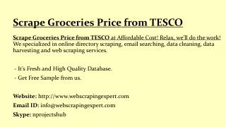 scrape groceries price from tesco