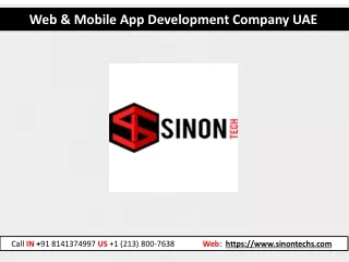 Web & Mobile App Development Company in UAE - Sinon Tech Pvt Ltd