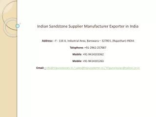 Indian Sandstone Supplier Manufacturer Exporter in India