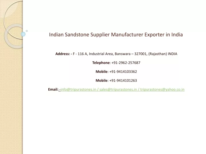 indian sandstone supplier manufacturer exporter in india