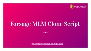 Forsage MLM Clone Script- To Build Ethereum Smart Contract based MLM Website Like Forsage