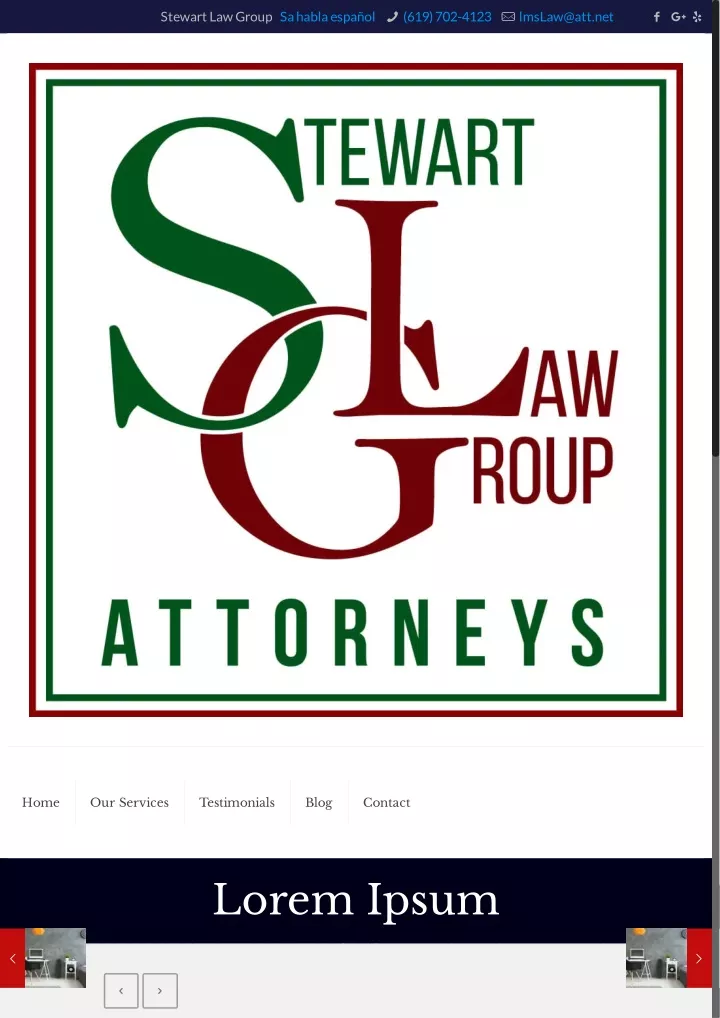 stewart law group sa habla espa ol 619 702 4123
