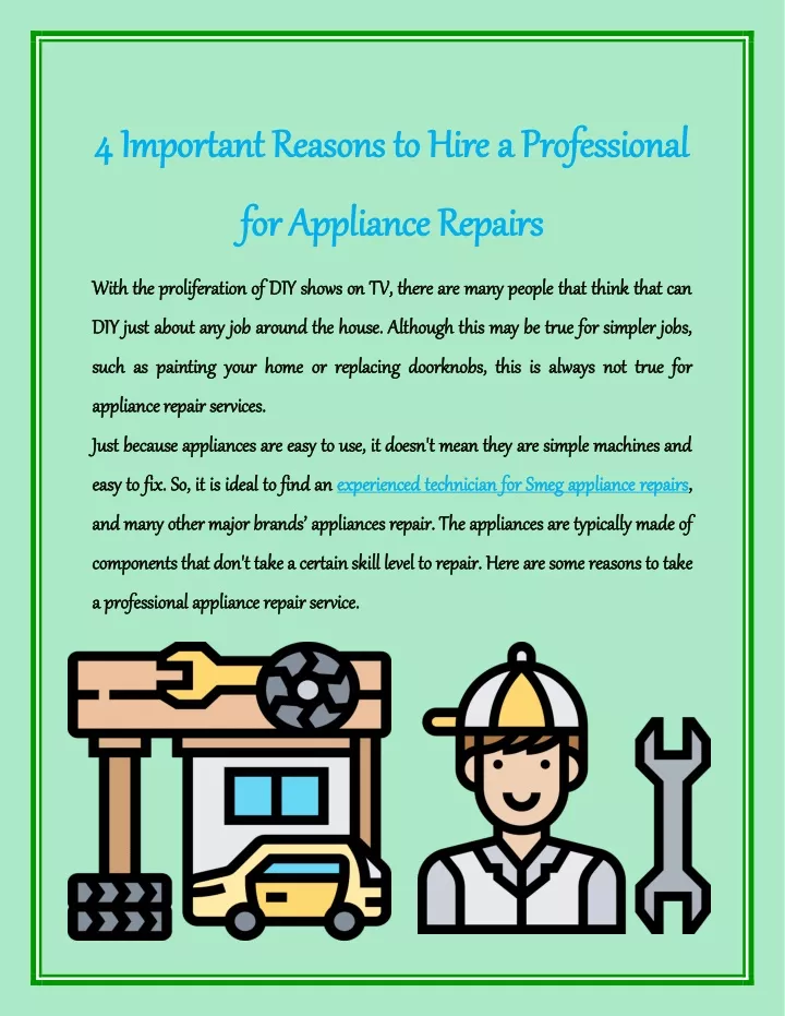 4 important reasons to hire a professional