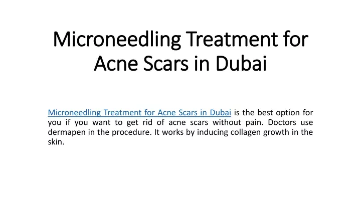 microneedling microneedling treatment for acne