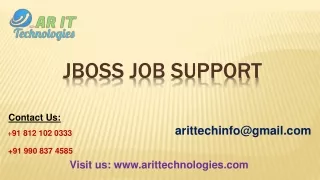 Jboss Job Support | Jboss Online Job Support - AR IT