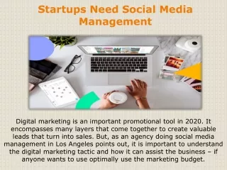 Startups Need Social Media Management