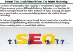 Sectors That Usually Benefit From The Digital Marketing - slide 1