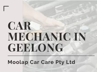 Car Mechanic in Geelong - Moolap Car Care Pty Ltd