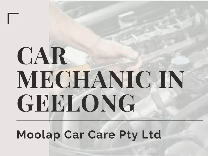 car mechanic in geelong