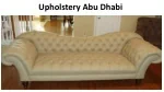 Upholstery Abu Dhabi - slide 1