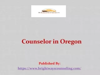 Counselor in Oregon