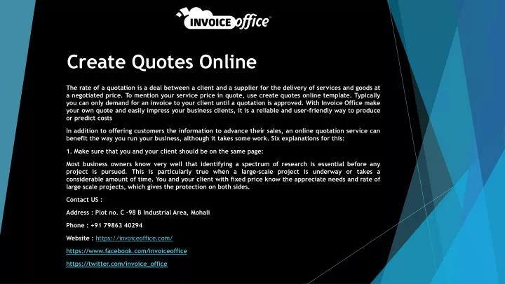 create quotes online