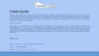 create quote
