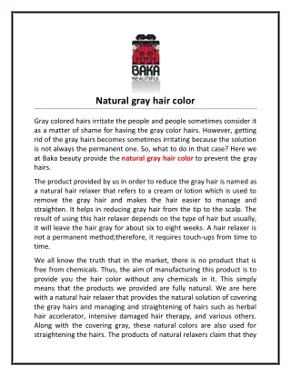 natural gray hair color