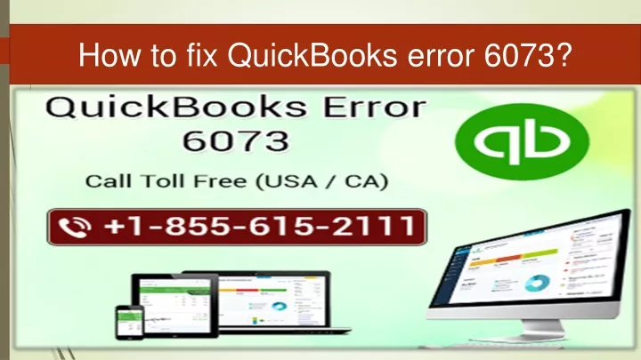 how to fix quickbooks error 6073