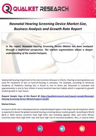 neonatal hearing screening device market size