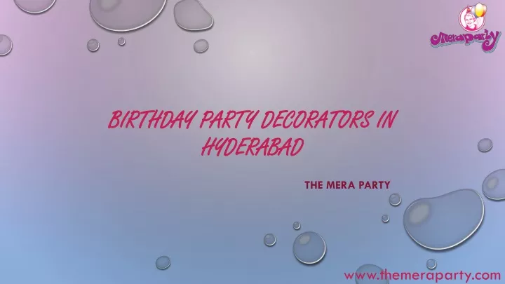 birthday party decorators in hyderabad