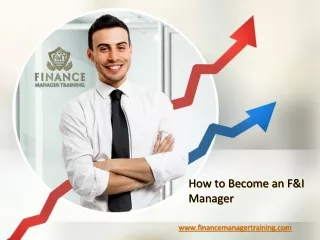 how to become an f i manager