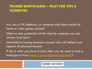 Nation Security - Security Services Providers For Events and Parties