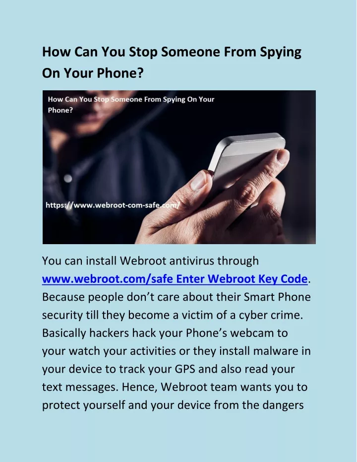 how can you stop someone from spying on your phone