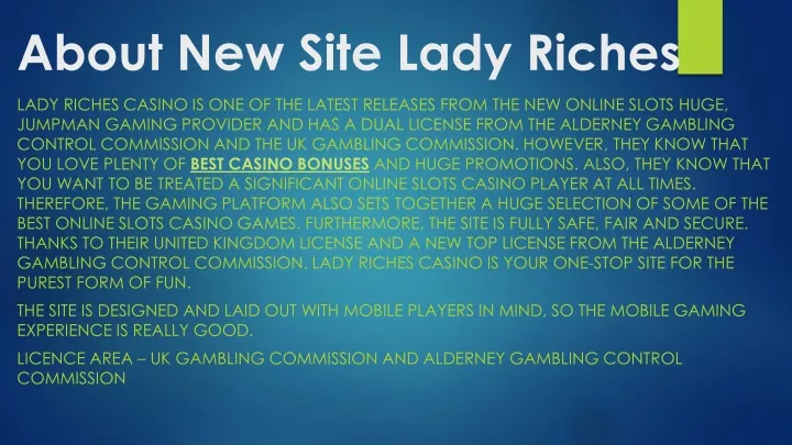 about new site lady riches