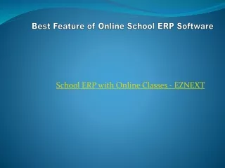 Online Classes Software for School | EZNEXT