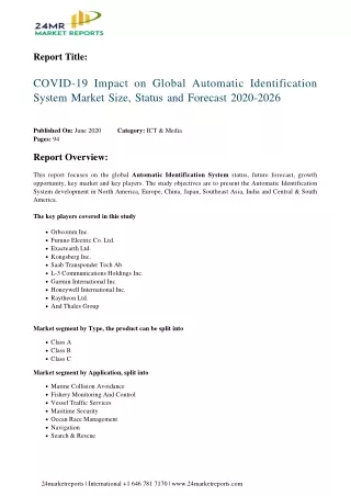 report title