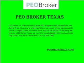peo broker texas