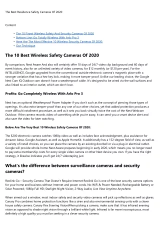 the best residence safety cameras of 2020