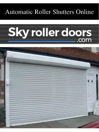Automatic Roller Shutters Online