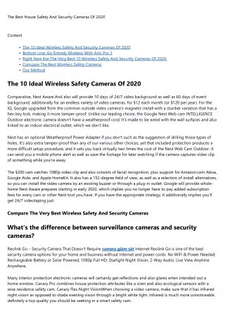 the best house safety and security cameras of 2020