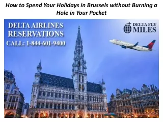 How to Spend Your Holidays in Brussels without Burning a Hole in Your Pocket