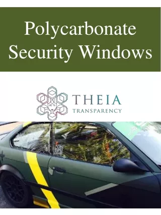 Polycarbonate Security Windows