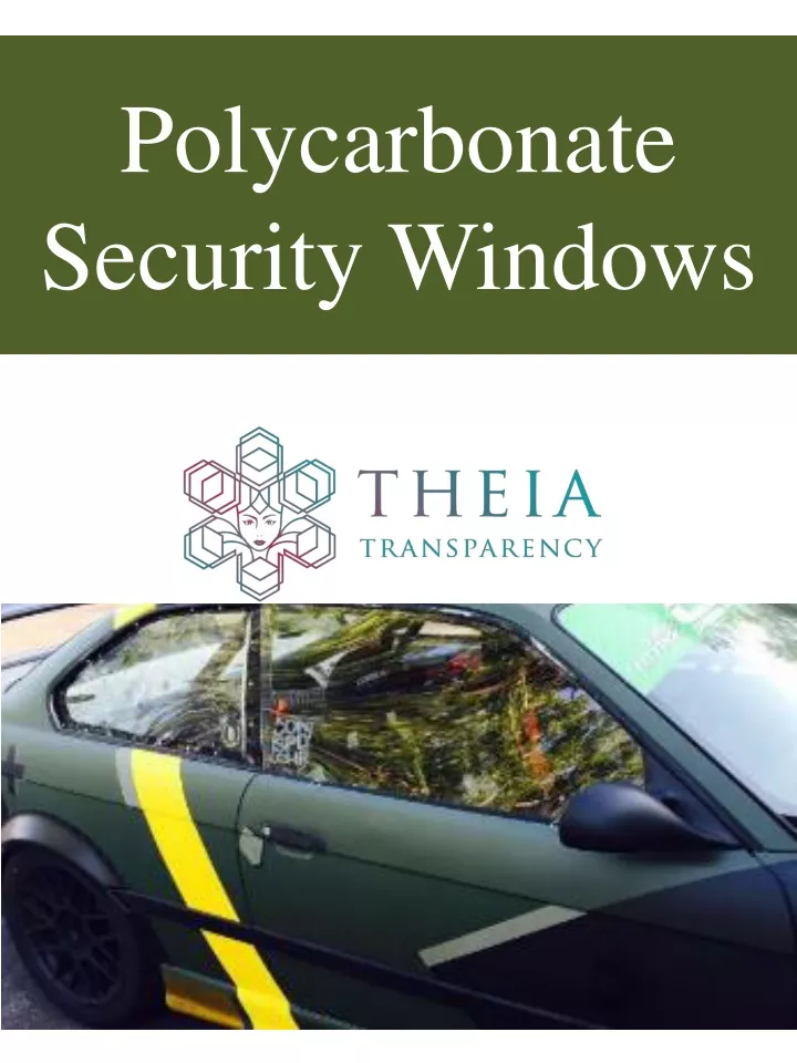 polycarbonate security windows