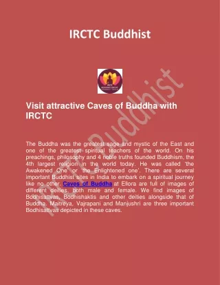 IRCTC Buddhist | Do You Know Some Caves of Buddha