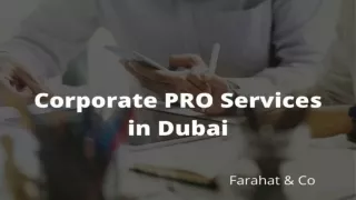Pro services dubai, uae things you need to know