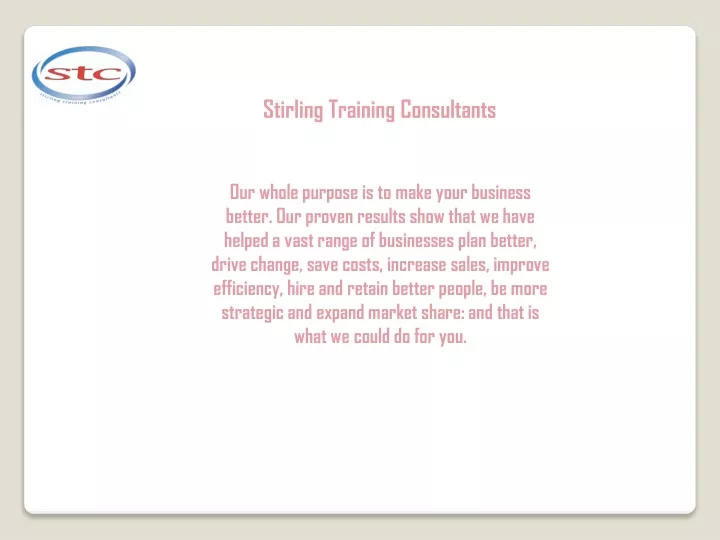 stirling training consultants