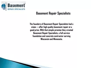 Basement Repair Specialists Near Me