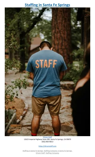 staffing in santa fe springs