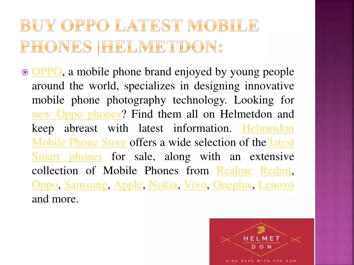 buy oppo latest mobile phones helmetdon