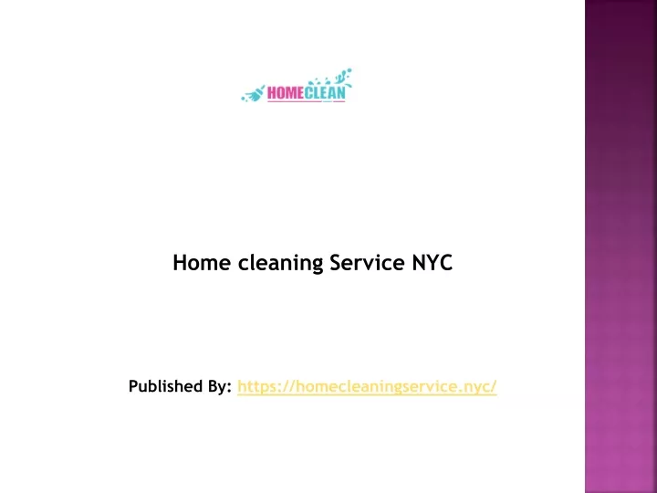home cleaning service nyc published by https